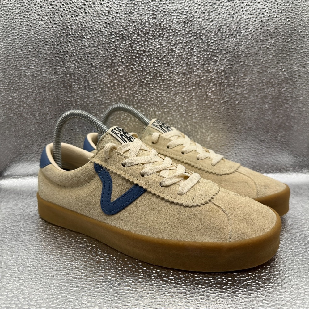 Size M6.5/W8 Vans Sport Low Gum Pop Suede Cream Navy Blue Unisex Shoes 500714
